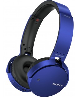 Casti Sony MDR-XB650BT - albastre