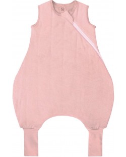 Sac de dormit Bio Baby cu picioare - bumbac organic, 2.5 Tog, 98 cm, 24-36 m, roz