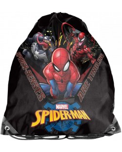 Sac de sport Paso Spider-Men - negru