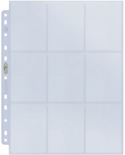 Pagina de stocare a hărților Ultra Pro - Platinum Series 9 Pocket Standard Size Page