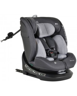 Scaun auto Cangaroo - Draco, 360°, I-Size, IsoFix, 40-150 cm, gri