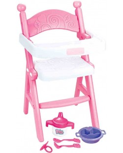 Scaun inalt pentru papusi Ocie - Baby Seat, roz