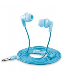 Casti cu microfon Cellularline - Smarty, albastre
