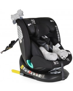 Scaun de masă pentru copii Moni - Serengeti, IsoFix, I-Size, 40-150 cm, negru