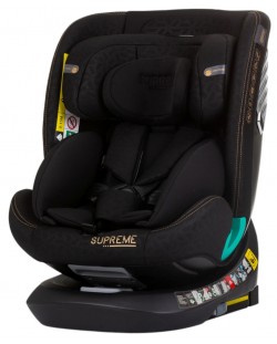 Scaun de masă pentru copii Chipolino - Supreme, 360°, IsoFix, i-Size, 40-150 cm, obsidian