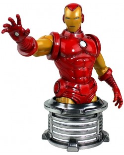 Figurină bust Semic Marvel: Iron Man - Iron Man, 17 cm