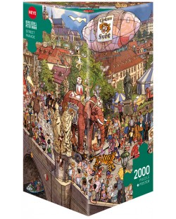 Puzzle Heye de 2000 piese - Parada stradala, Doro Gobel i Peter Knorr