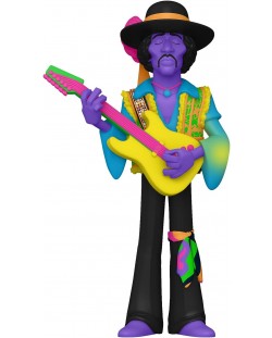 Statuetă Funko Gold Music: Jimi Hendrix - Jimi Hendrix (Blacklight), 12 cm