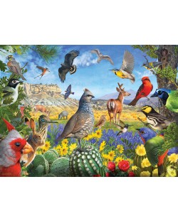 Puzzle SunsOut de 1000 piese - R. Christopher Vest, Texas Birds