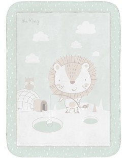 Pătură super moale pentru copii KikkaBoo - Jungle King, 80 x 110 cm