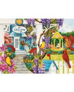 Puzzle SunsOut de 1000 piese - Nancy Wernersbach, Wisteria Cottage