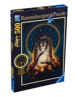 Puzzle luminos Ravensburger cu 500 de piese - Leu luminos
