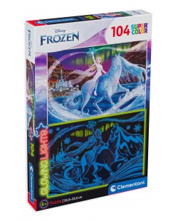 Puzzle iluminat Clementoni 104 piese - Frozen 2