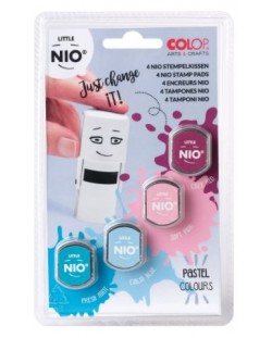 Stampile Colop - Nio, culori pastelate, 4 buc.