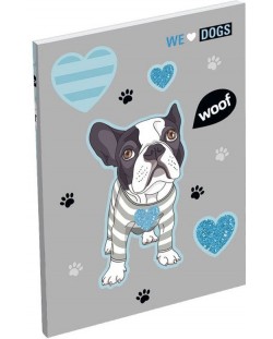 Caiet Lizzy Card We Love Dogs Woof - А7