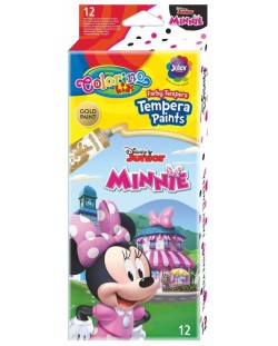 Colorino Disney Junior Minnie Tempera 12 culolri in tuburi 12 ml