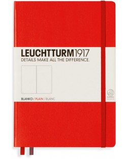 Agenda Leuchtturm1917 - А5, pagini albe, Red 