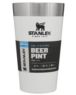 Cupa Termo pentru bere  Stanley - The Stacking,  alba, 0.47 L