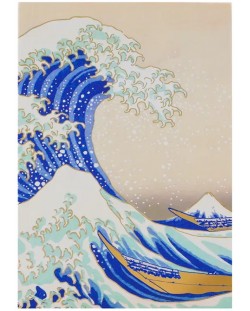 Carnețel Moriarty Art Project Art: Katsushika Hokusai - The Great Wave of Kanagawa, format A5