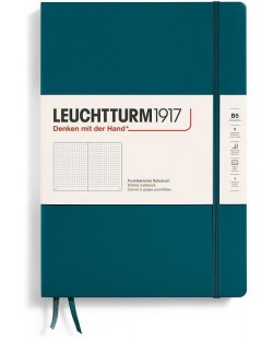 Caiet Leuchtturm1917 Composition - B5, verde, pagini cu puncte, copertă rigidă