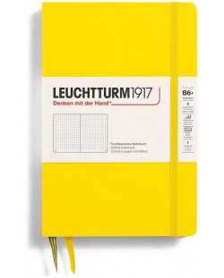 Caiet Leuchtturm1917 Paperback - B6+, galben, pagini cu puncte, copertă rigidă
