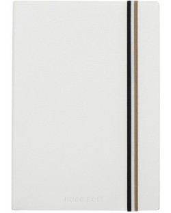 Caiet Hugo Boss Iconic - A5, cu foi albe, alb