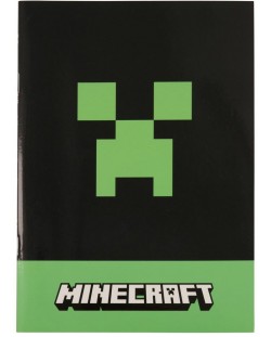 Caiet de notițe Graffiti Minecraft - Greeper, A5, linii largi