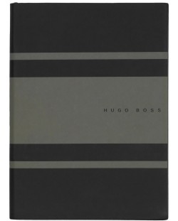 Caiet Hugo Boss Gear Matrix - A5, cu linii, verde închis
