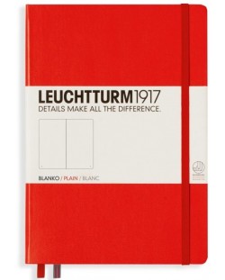 Agenda Leuchtturm1917 Notebook Medium А5 - Rosu, pagini punctate