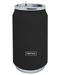 Thermos Nerthus - Canistră, negru, 330 ml