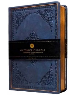 Carnețel Victoria's Journals Old Book - В6, albastru inchis