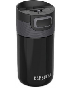 Kambukka Etna - Cana termica din inox 30ml - negru-catran