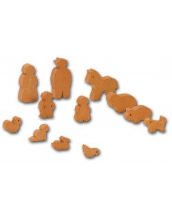 Teifoc Creative Builder - Set de figurine umane și animale