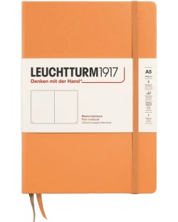 Caiet Leuchtturm1917 New Colours - A5, pagini albe, Apricot, coperte rigide