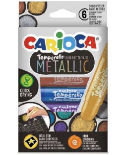 Tempera Carioca - Temperello metallic, 6 culori