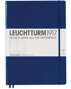 Agenda Leuchtturm1917 Master Slim - А4+, pagini punctate, Navy