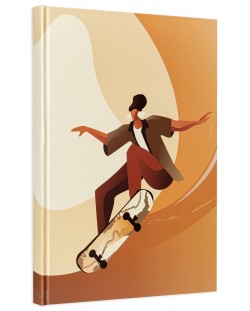 Caiet cu coperta dura  ArtNote А4 - Skateboarder, 96 file