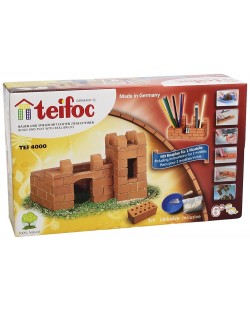 Set de constructie creativ Teifoc - Castel/Suport creioane - 2 modele