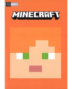 Caiet școlar Minecraft Pixel - A4, 50 de coli, rânduri largi, sortiment