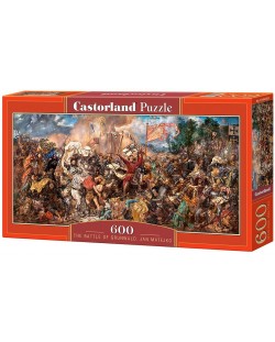 Puzzle panoramic Castorland de 600 piese - Batalia de la Grunwald, Jan Matejko