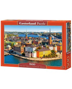 Puzzle Castorland de 500 piese - Stockholm, vechiul oras