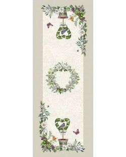 Traversa pentru masă Rakla - Spring Wreath, 40 х 100 cm