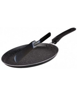 Tigaie pentru clătite Blaumann - 24 cm, cu spatula, neagra