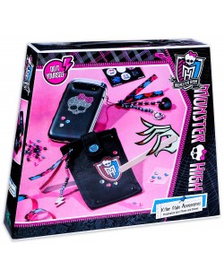 Set creativ Totum Monster High - Decoreaza singur, accesorii pentru telefon