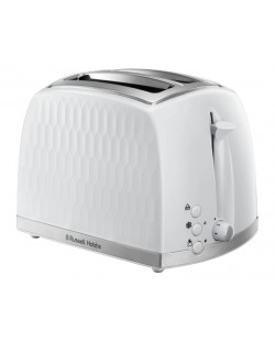 Prajitor de paine Russell Hobbs - Honeycomb 2S, 850W, 4 trepte prajire, alb