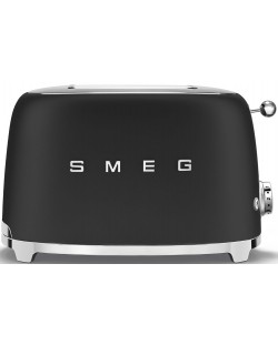 Prăjitor de pâine Smeg - TSF01BLMEU 50's Style, 950W, 6 trepte, negru mat