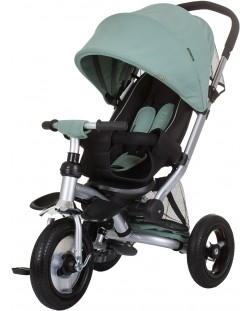 Tricicletă cu parasolar Chipolino - Bolid, verde pastel