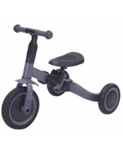 Tricicletă Topmark 4 în 1 și roată de echilibru - Kaya, gri