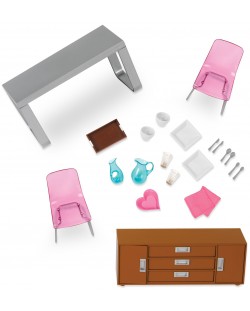 Set mobilier pentru papusi Lori Dolls - Sufragerie