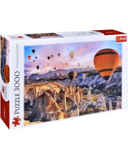 Puzzle Trefl de 3000 piese - Baloane peste Cappadocia